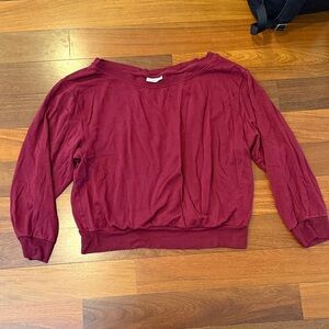78 & Sunny Burgundy sweatshirt